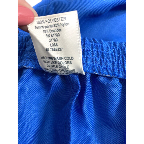 Blair Pants Womens Size 24W Blue‎ Slacks Polyester Slimming Tummy Panel Pockets - Picture 4 of 11